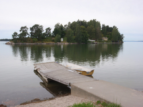 Island in Br&aring;viken Bay.